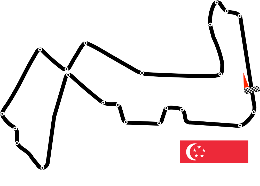 Marina Bay Street Circuit Race Track - Singapore Gp Turn 7, HD Png Download PNG with transparent background