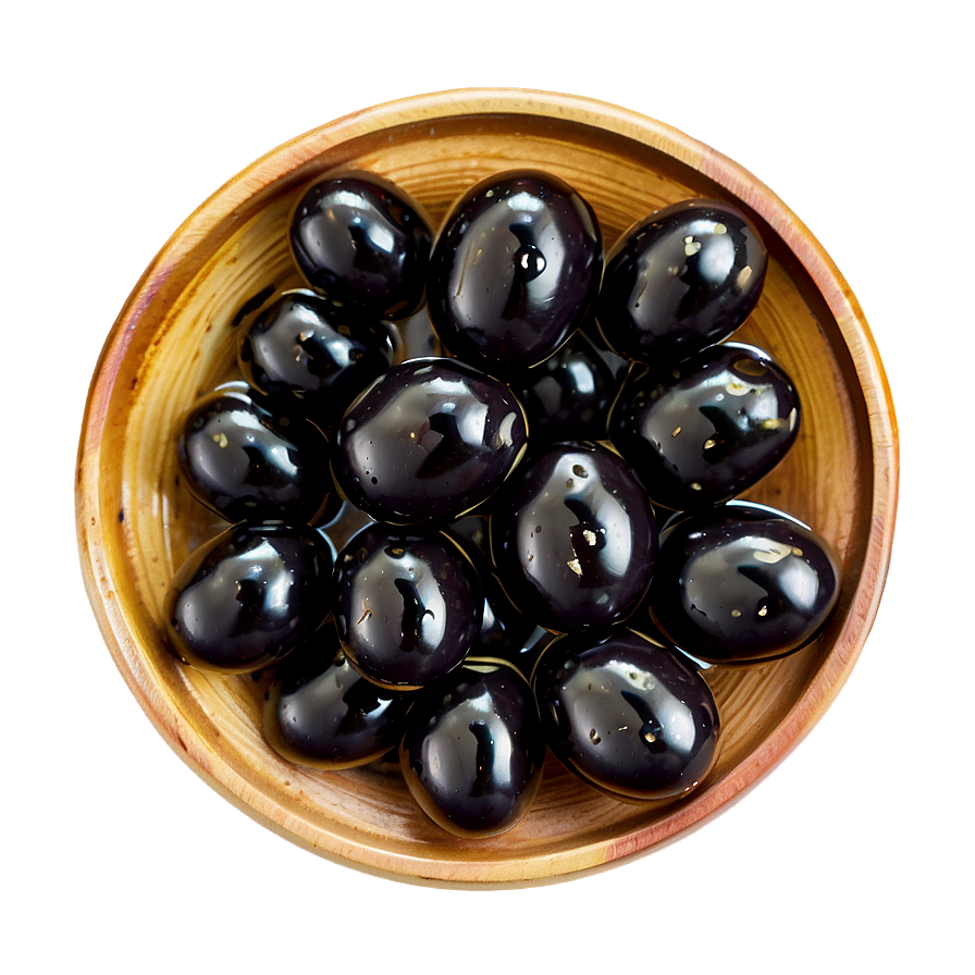 Marinated Black Olives Png Ord