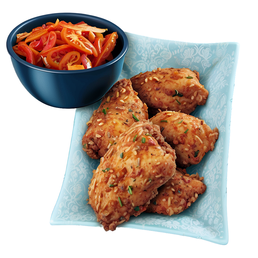 Marinated Fried Chicken Png Dfu76