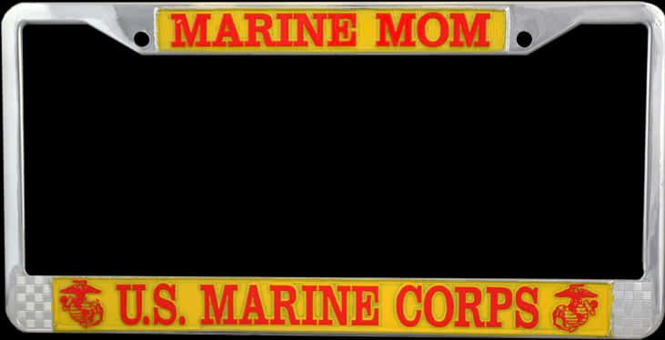 Marine Mom License Plate Frame