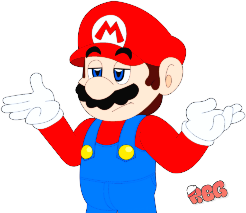 View Samegoogleiqdbsaucenao Shrugging Mario , - Mario Shrugging, HD Png Download PNG with transparent background