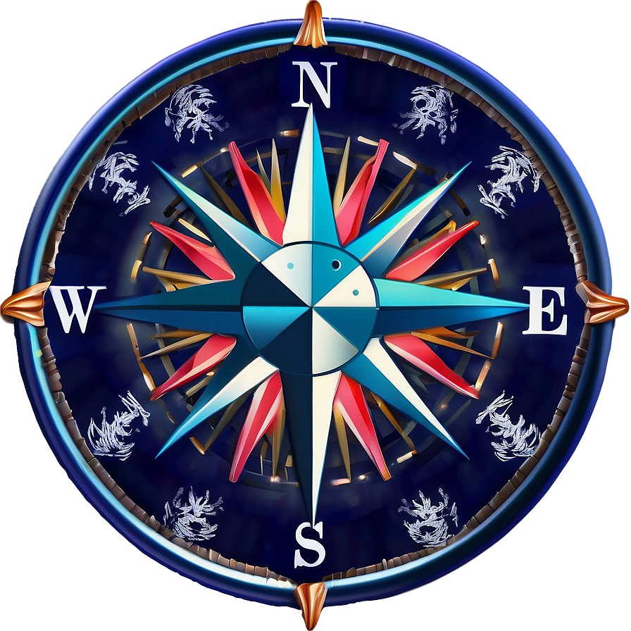 Maritime Compass Rose Symbol PNG 13 PNG with transparent background