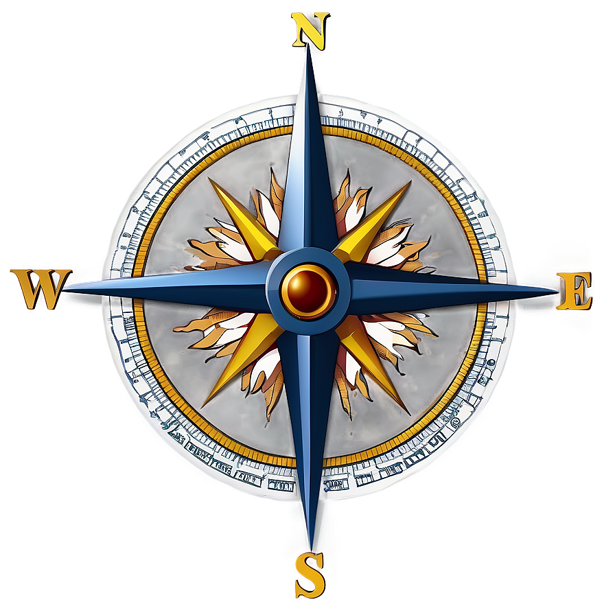 Maritime Compass Rose Symbol Png Wvd46