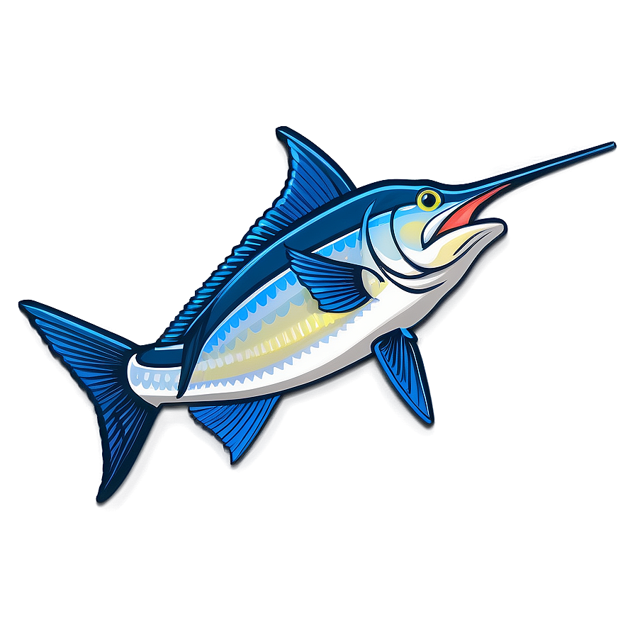 Marlin Fishing Badge Png 06242024