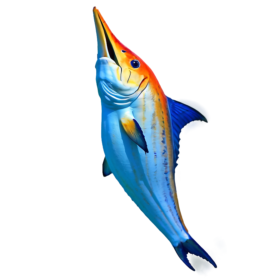 Marlin Jumping Art Png Ygl8