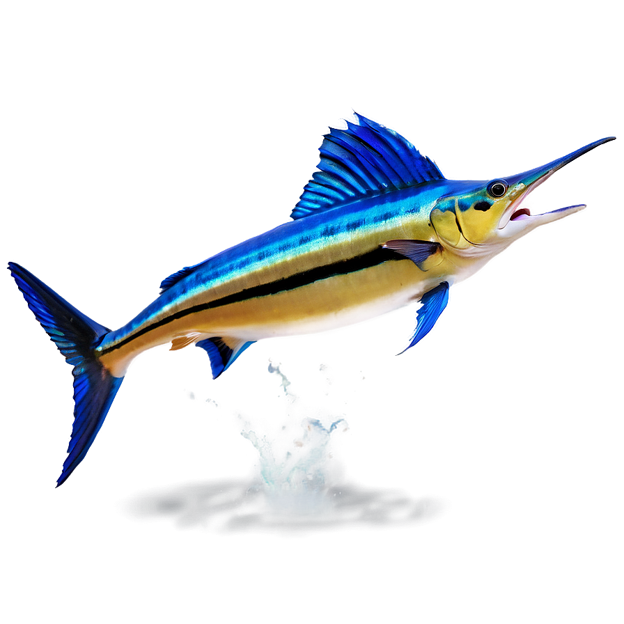 Marlin Jumping Sunset Png 27