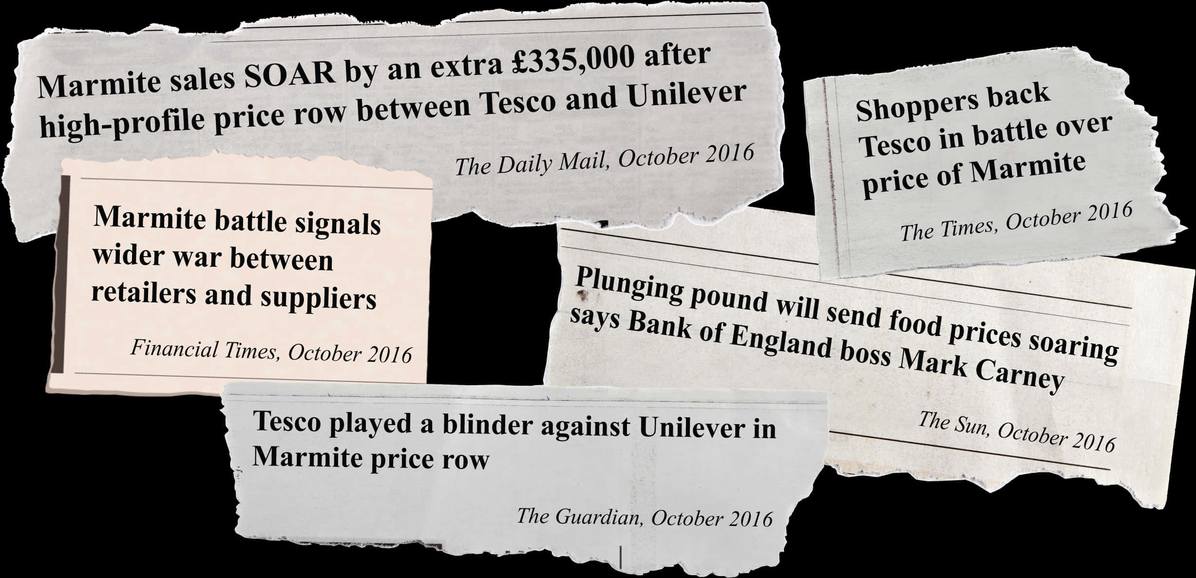 Marmite Price Dispute Newspaper Clippings2016 PNG image with a transparent background, free high-resolution download