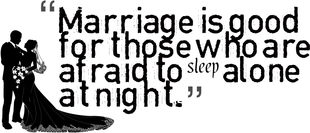 Marriage Quote Silhouette Couple