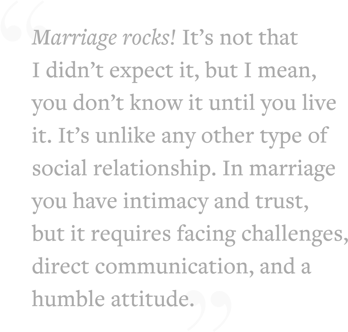 Marriage Rocks Quote