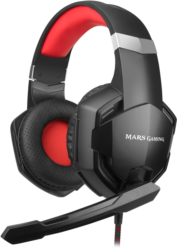 Mars Gaming Headset Profile View PNG image with a transparent background, free high-resolution download
