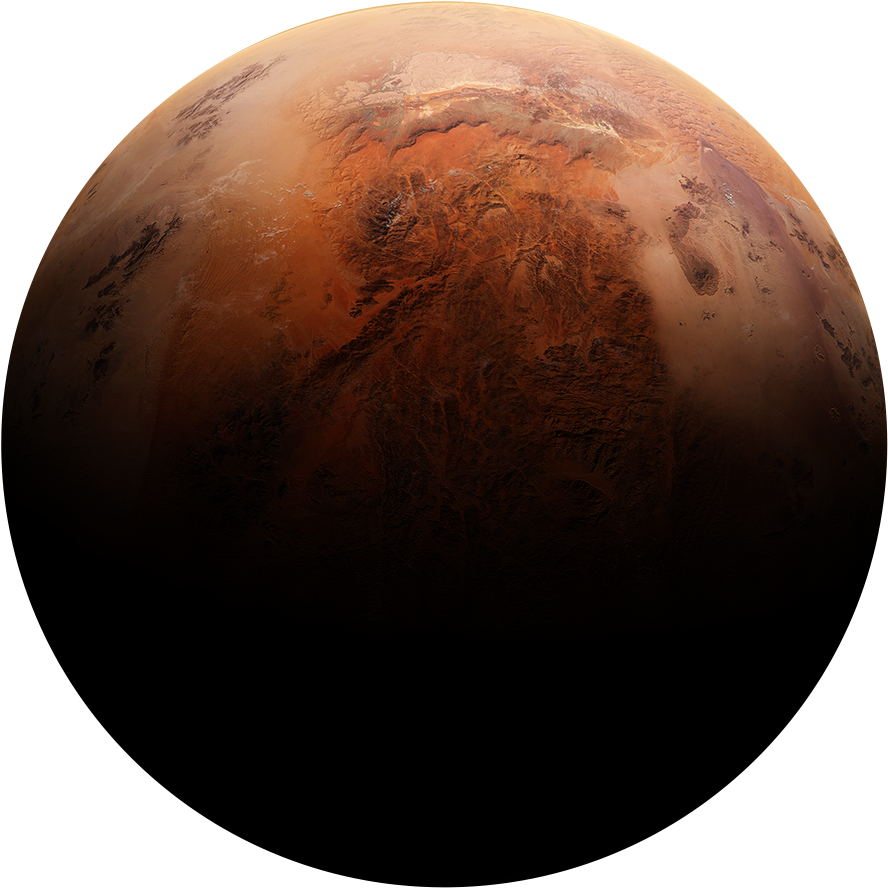 Mars Planet Red Surface View