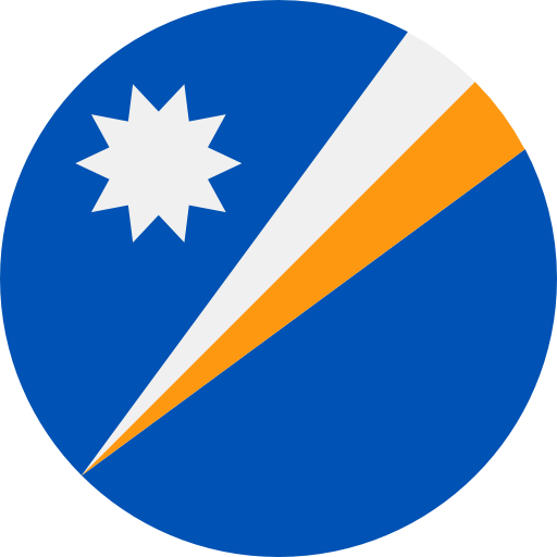 Marshall Islands Flag Graphic PNG with transparent background