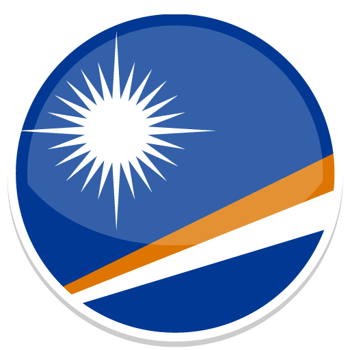 Marshall Islands Flag Graphic PNG with transparent background