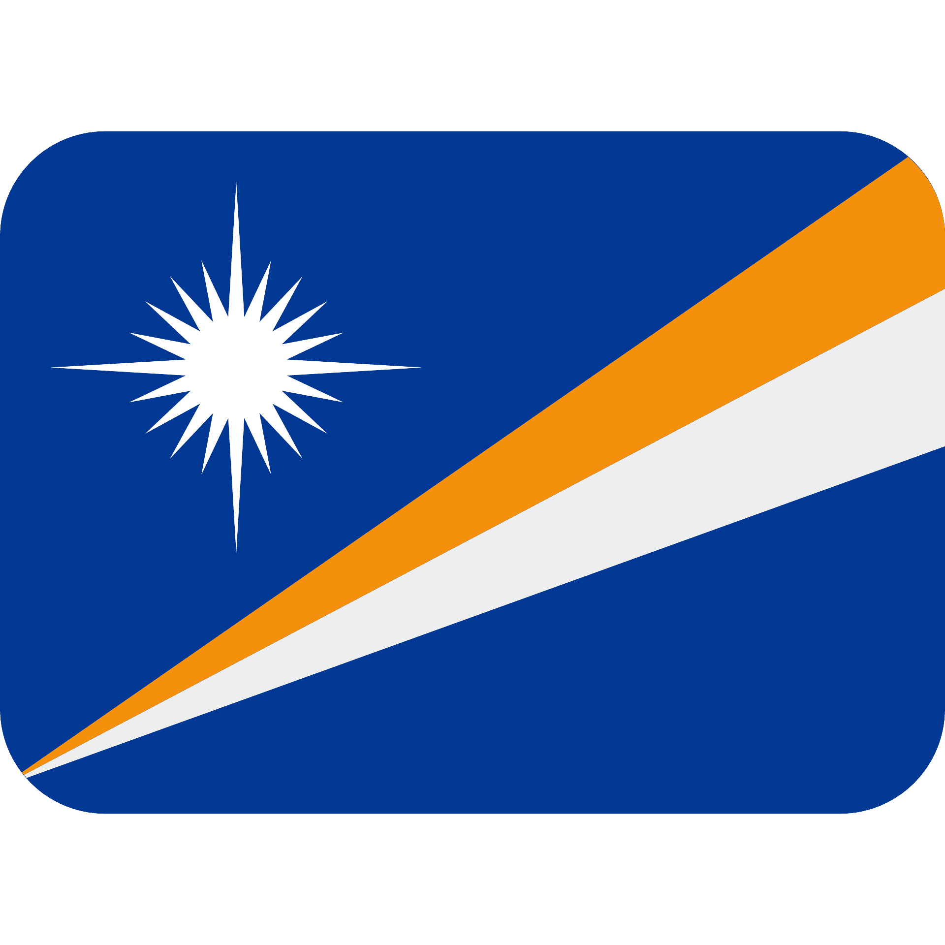 Marshall Islands Flag Graphic PNG with transparent background