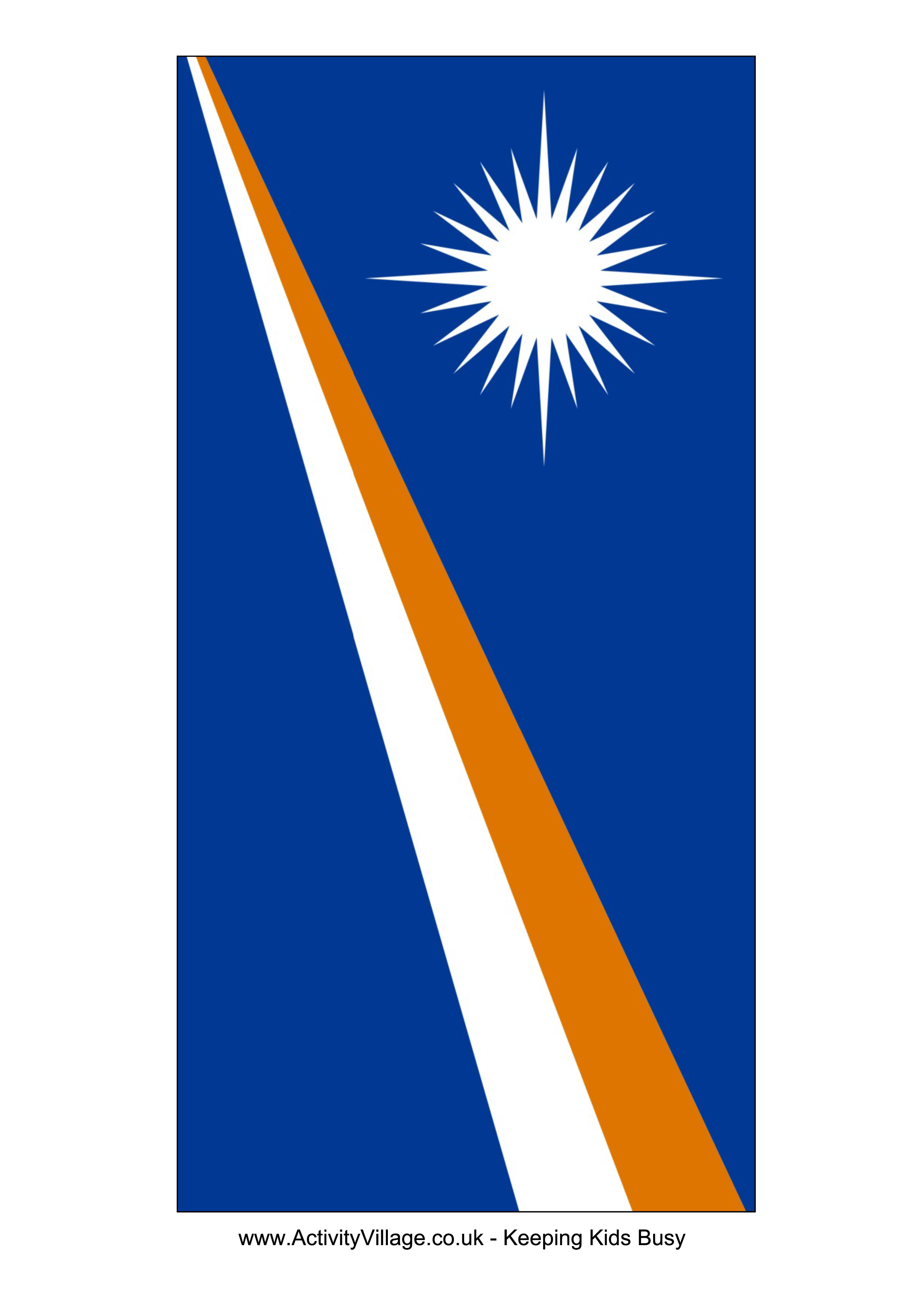 Marshall Islands Flag PNG with transparent background