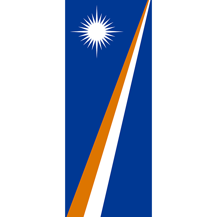 Marshall Islands Flag PNG with transparent background