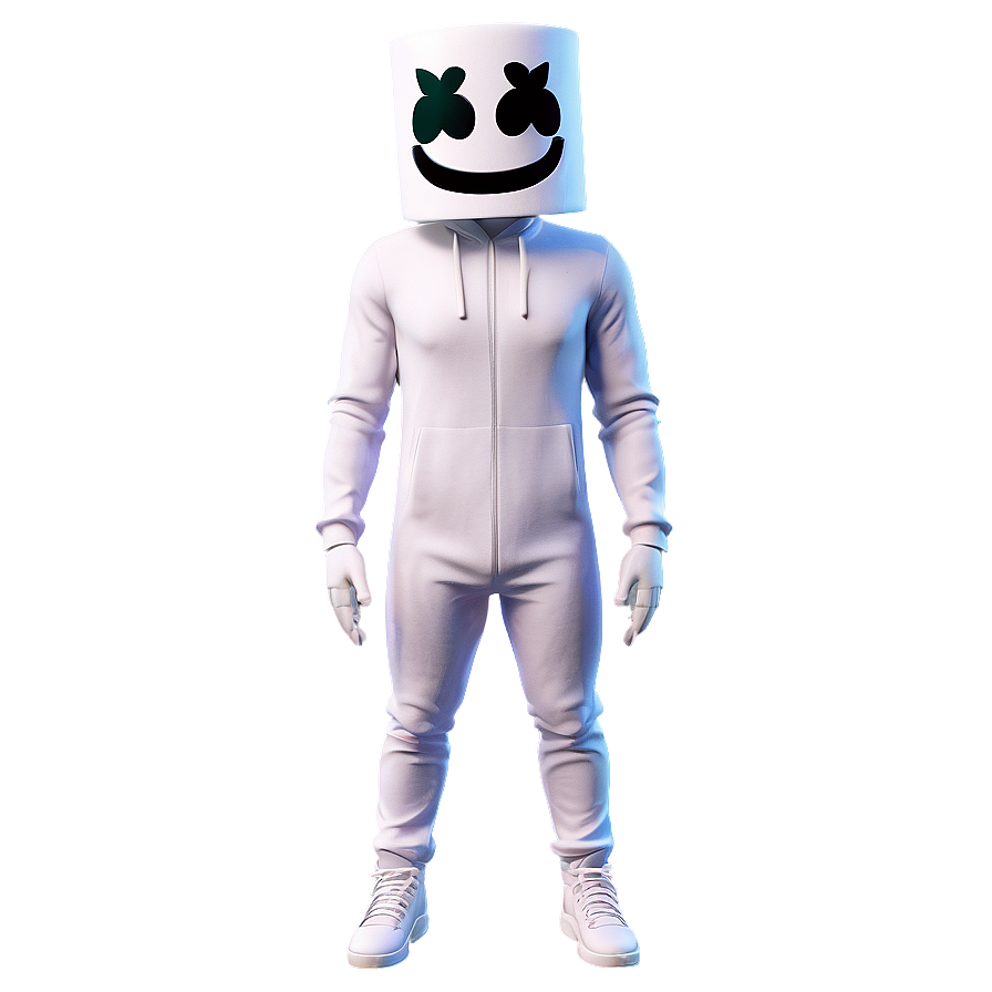 Marshmello 3d Model Png 33