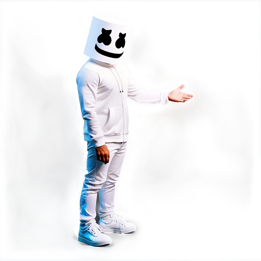 Marshmello Black Background Png Bas42