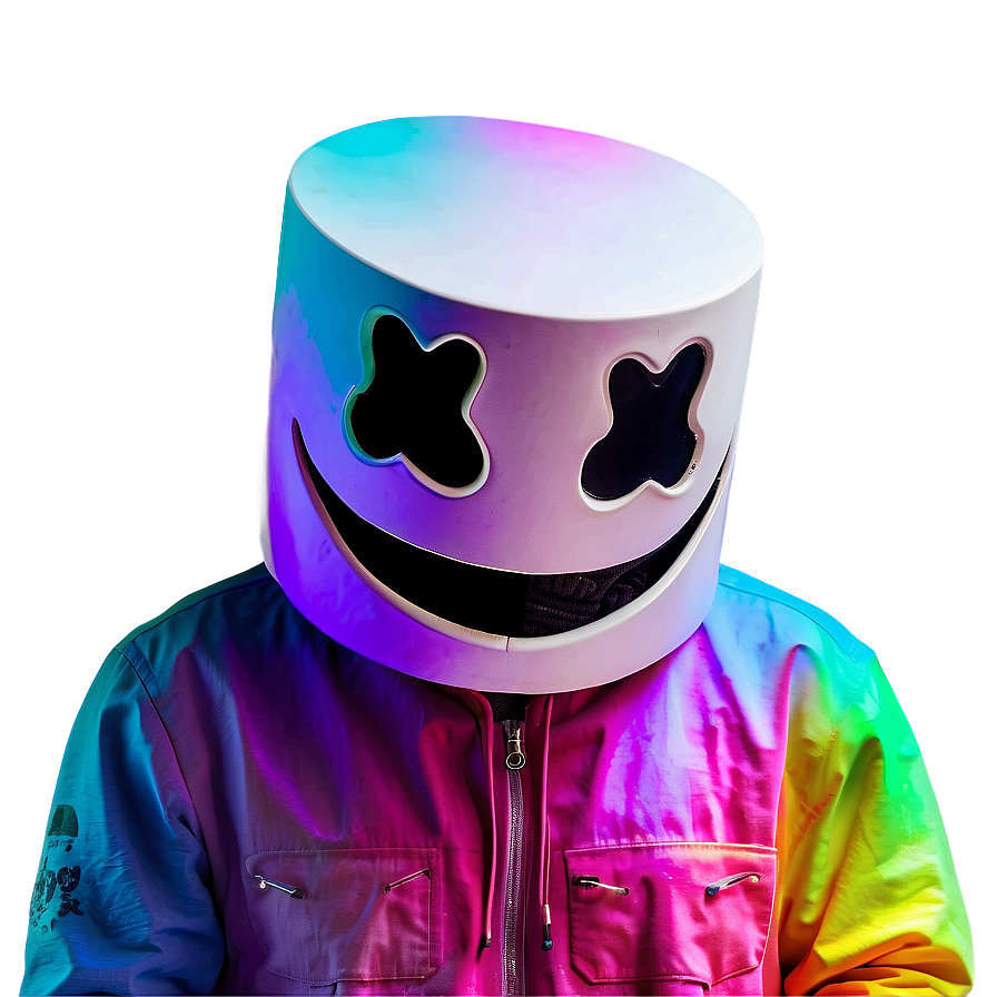 Marshmello Colorful Background Png Mdo