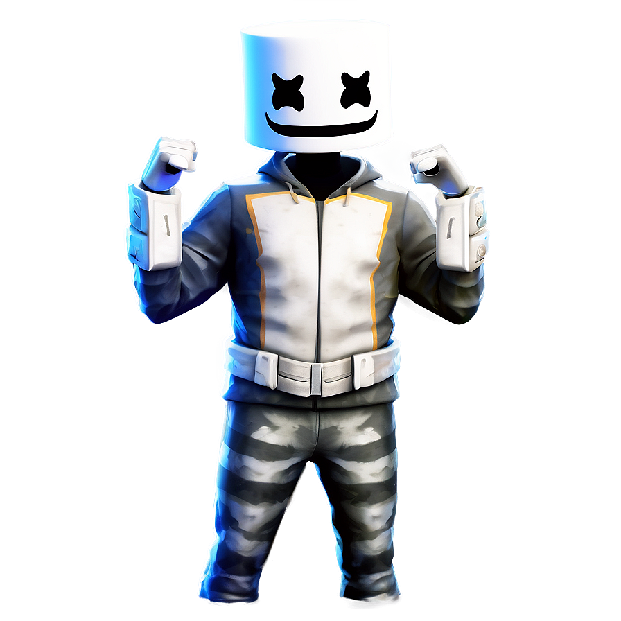 Marshmello Cosmetic Fortnite PNG isk19 PNG image with a transparent background, free high-resolution download