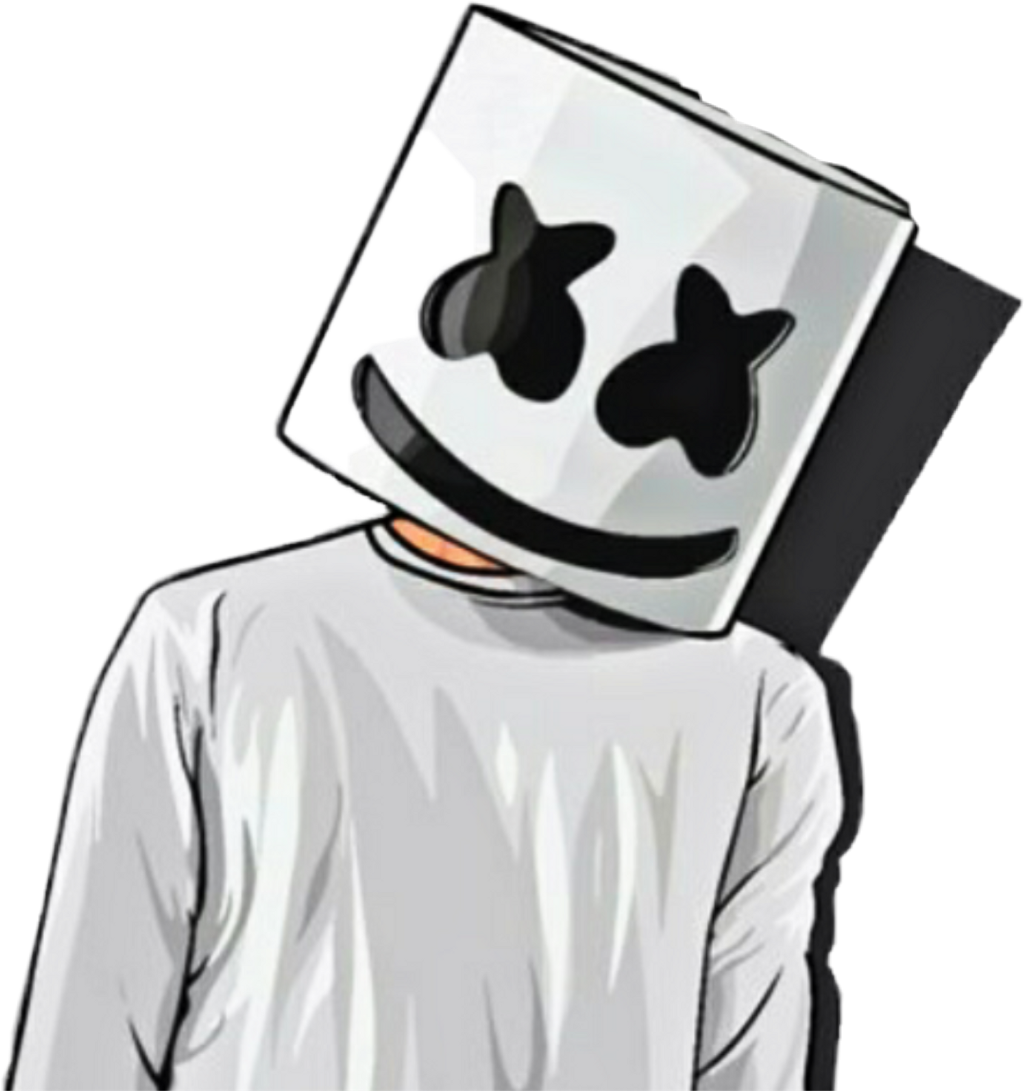 Marshmello D J Cartoon Character