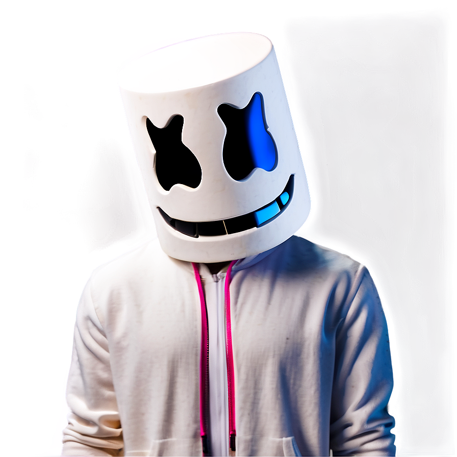 Marshmello Face Reveal Fortnite PNG 06252024 896x896 PNG image with a transparent background, free high-resolution download