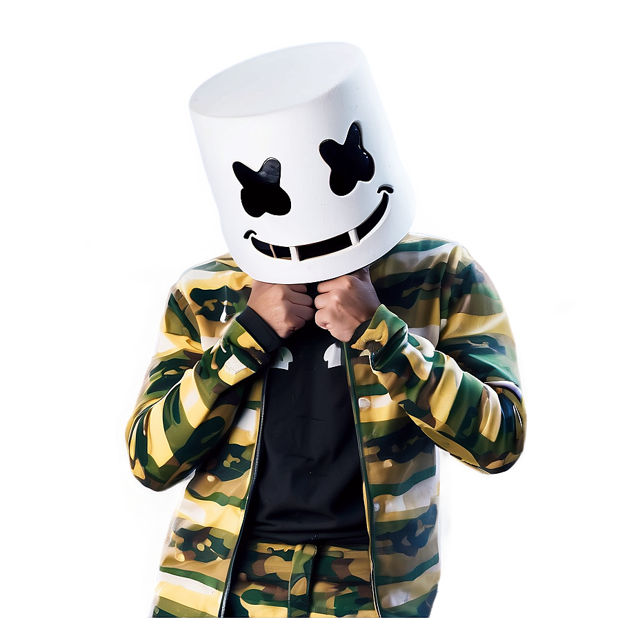 Marshmello Face Reveal Fortnite PNG 06252024 896x896 PNG image with a transparent background, free high-resolution download