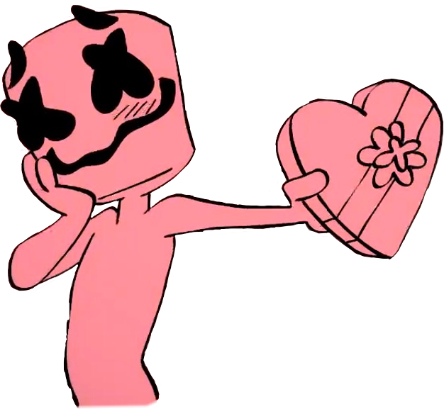 Marshmello Love Kawaii Friends Shyfreetoedit - Marshmello Friends Png, Transparent Png PNG with transparent background