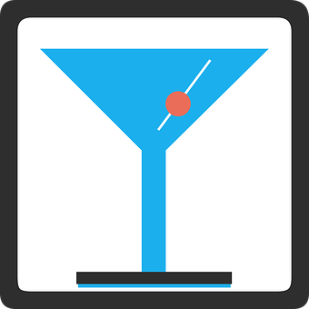 Martini Glass Icon PNG with transparent background