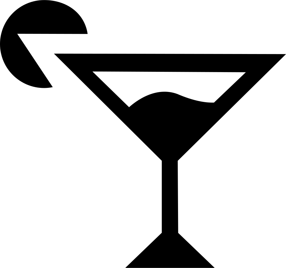 Cocktail Black And White Graphic Png, Transparent Png PNG with transparent background