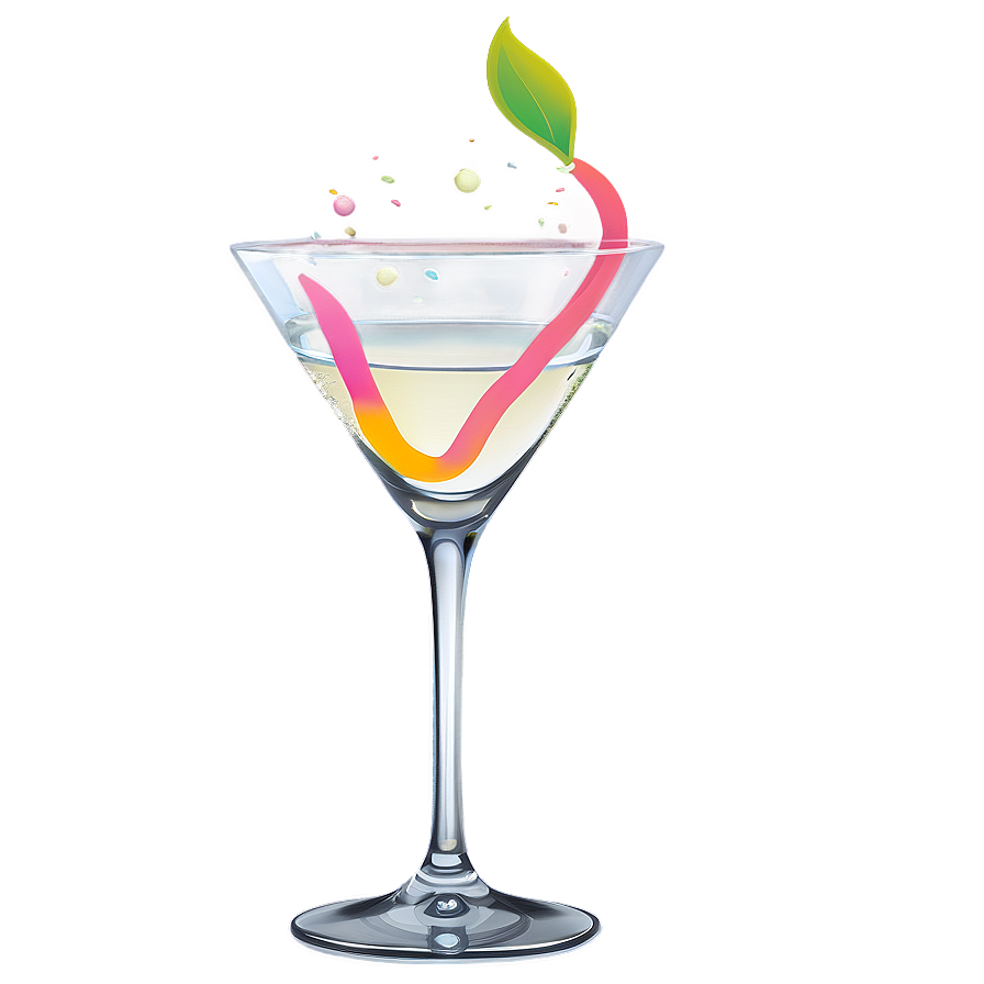 Martini Whimsical Swirl Png Sad47