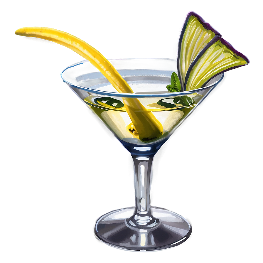 Martini With A Twist Png Grf