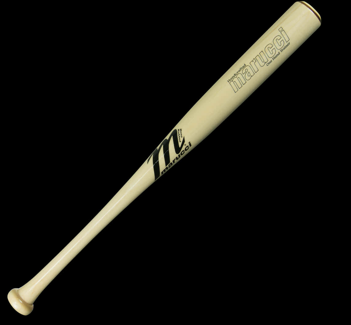 Marucci Baseball Bat Isolatedon Black PNG with transparent background