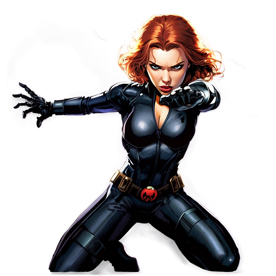 Marvel Comics Black Widow PNG eei25 PNG with transparent background