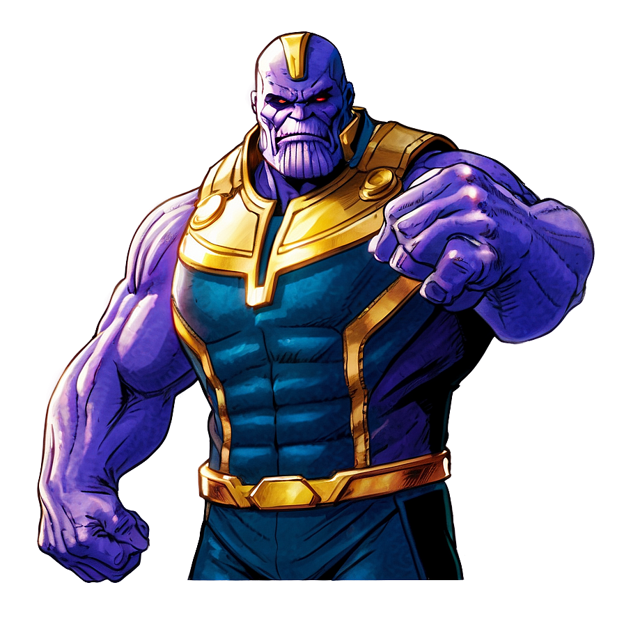 Marvel's Thanos Illustration Png Cfw56