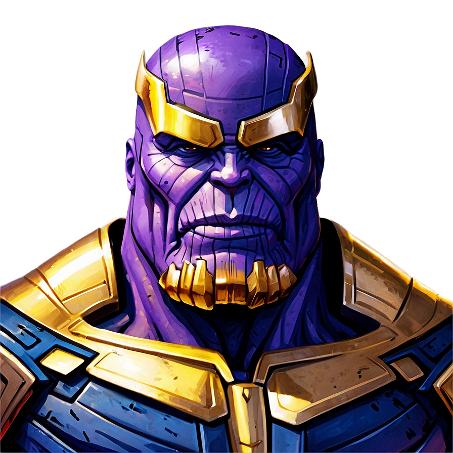 Marvel's Thanos Illustration PNG yrr58 PNG with transparent background