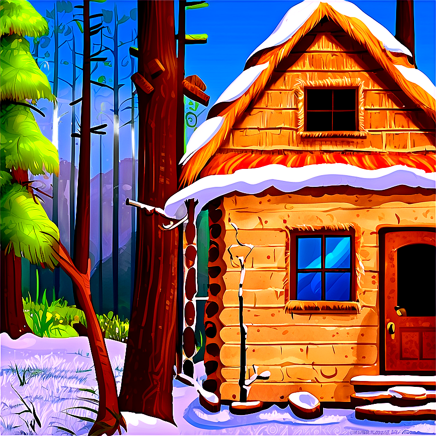 Masha's Forest House Scene Png 06272024