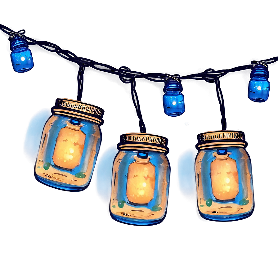 Mason Jar String Lights Png 96