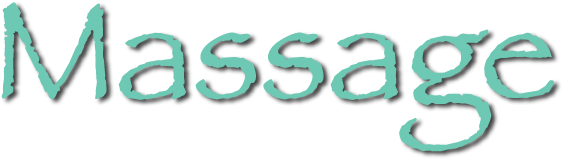 Massage Word Art Logo