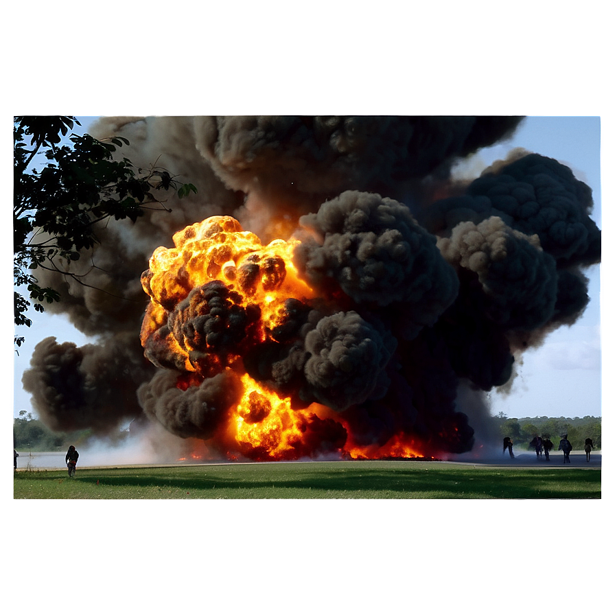 Massive Explosion Scene PNG hea32 PNG with transparent background
