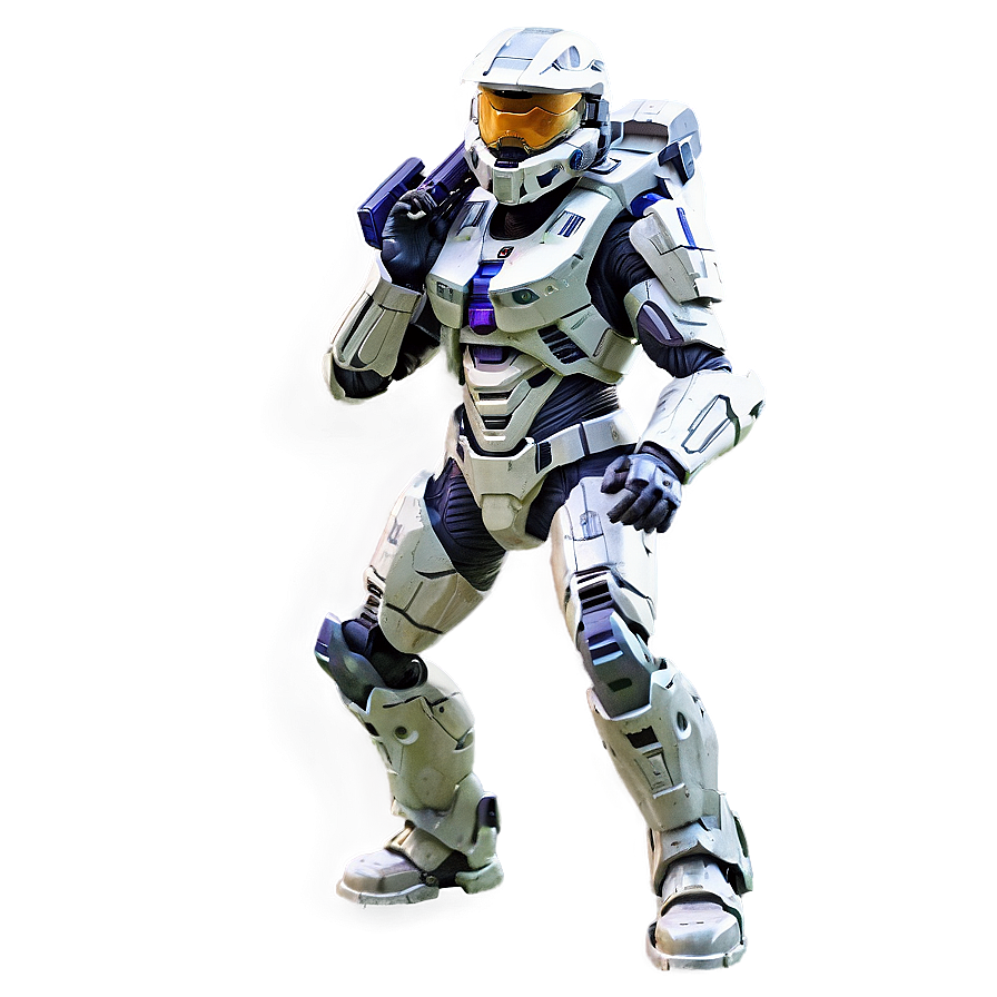 Master Chief Action Pose PNG 05212024 PNG with transparent background