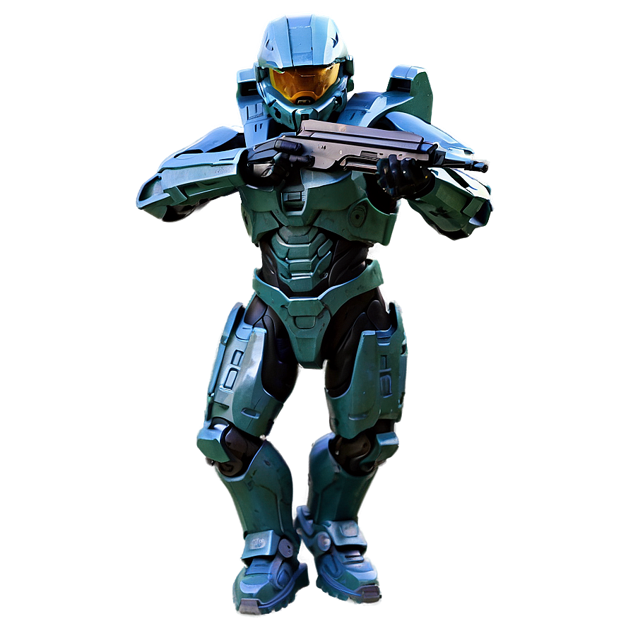 Master Chief Action Pose Png 98