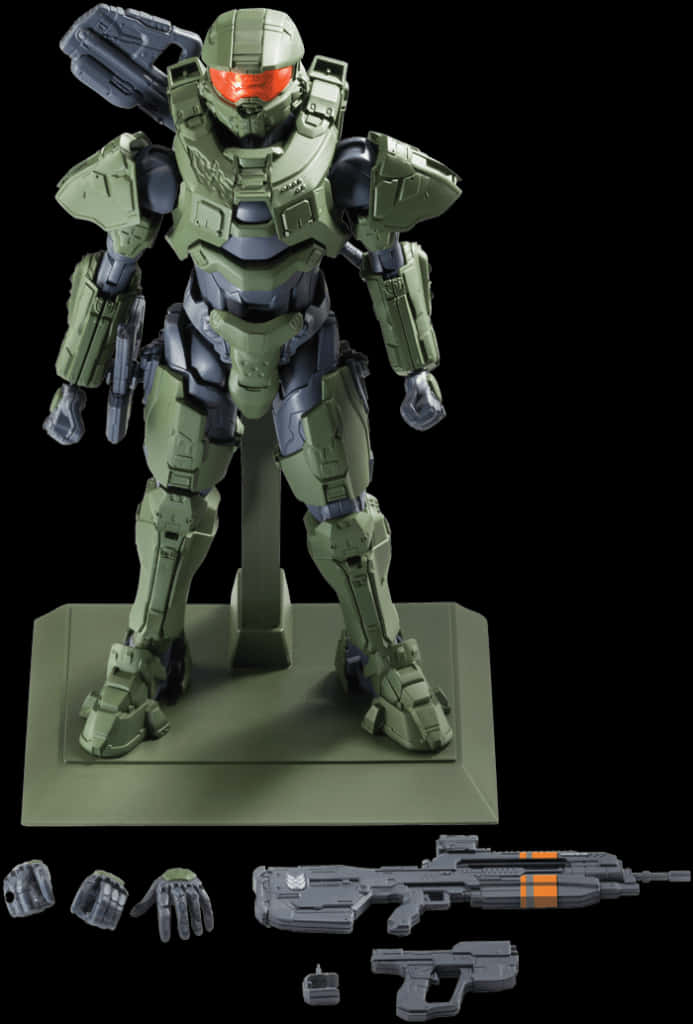 Master Chief Figureand Weapons