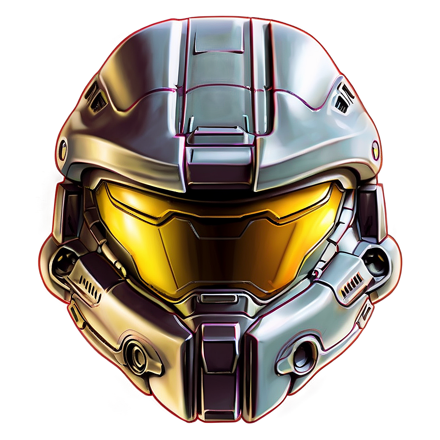 Master Chief Helmet Drawing Png 06132024