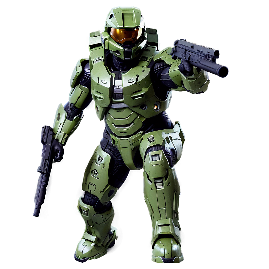 Master Chief In Halo Landscape Png Nll