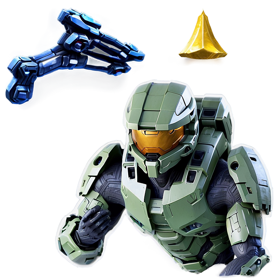 Master Chief In Halo Landscape Png Pyw18