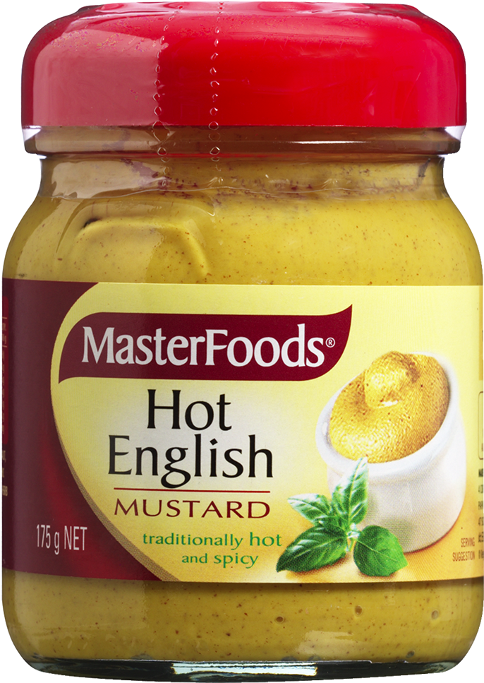 Hot English Mustard - Masterfoods Mustard, HD Png Download PNG with transparent background