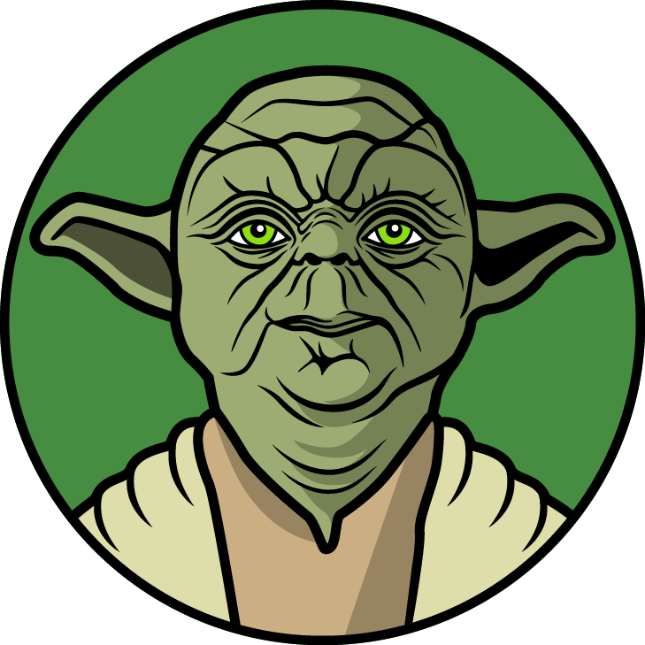 Master Yoda Icon Illustration