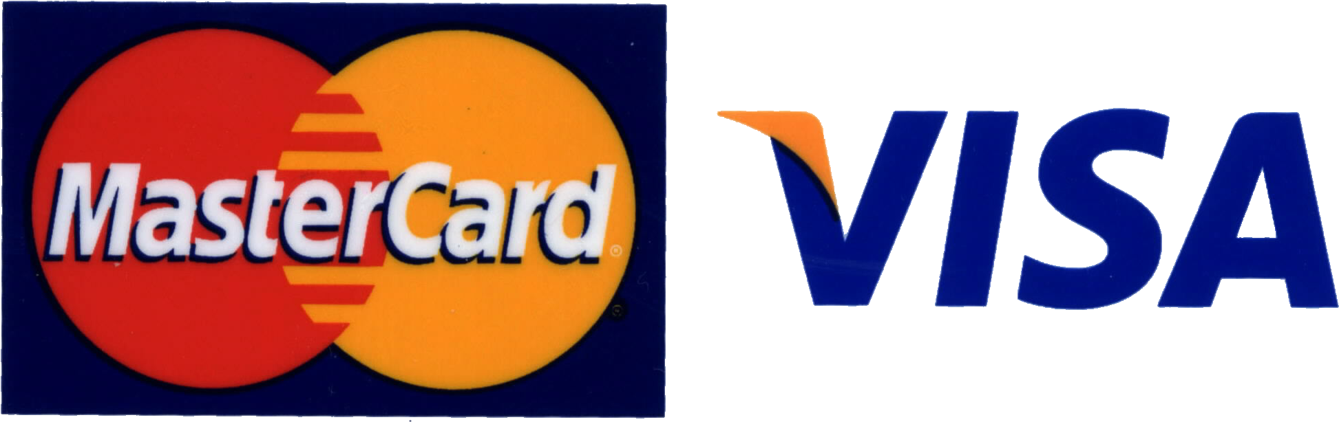 Mastercard V I S A Logos Sideby Side