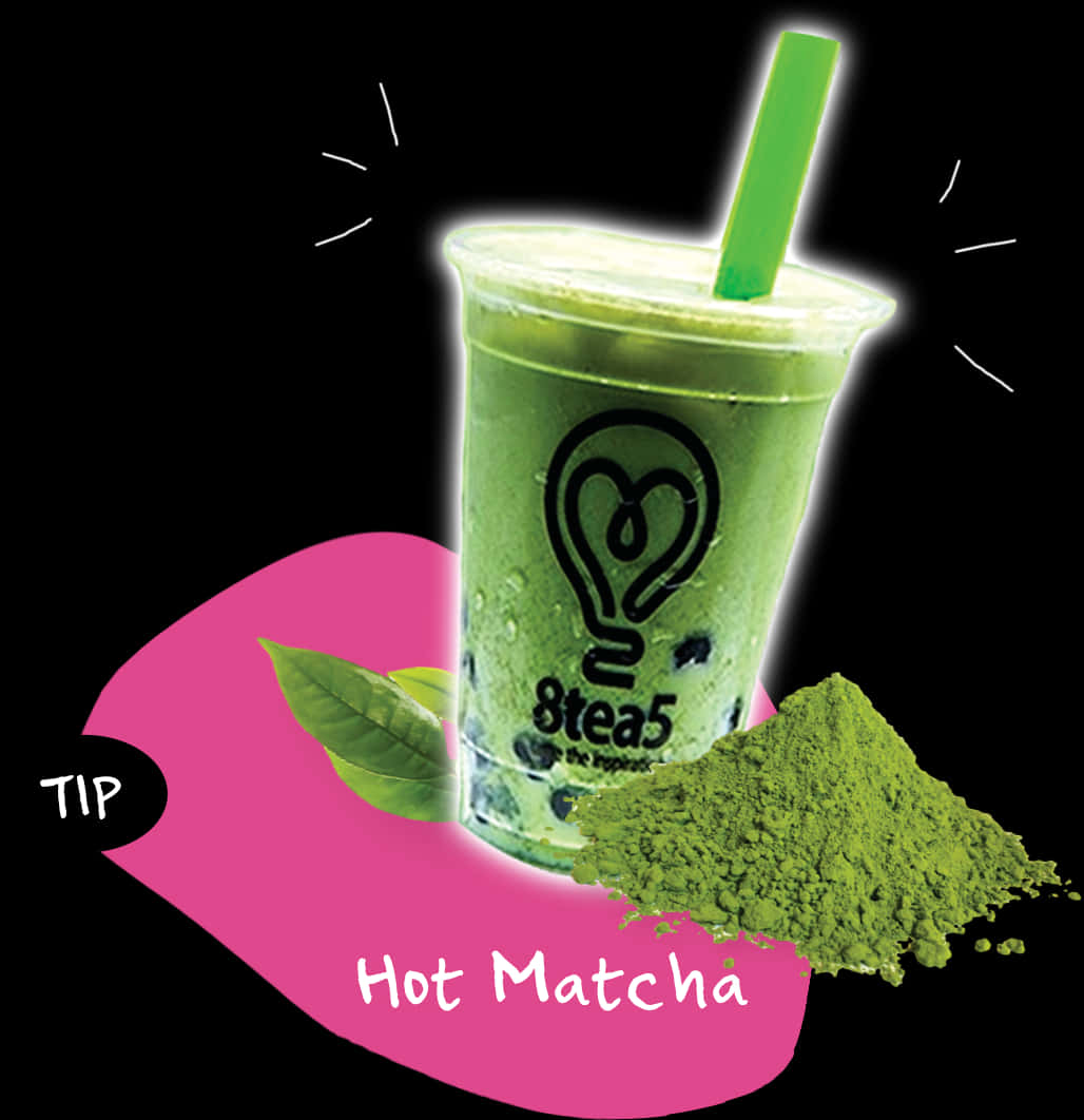 Matcha Bubble Tea Promotion